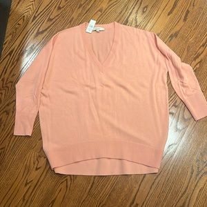 Loft V-Neck Tunic Sweater